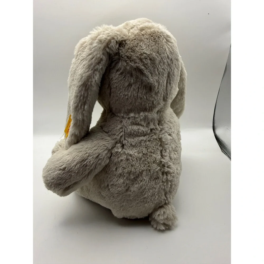 Steiff Hoppie Bunny Soft Cuddly Friends Beige Plush Rabbit 063856 9 Inch
